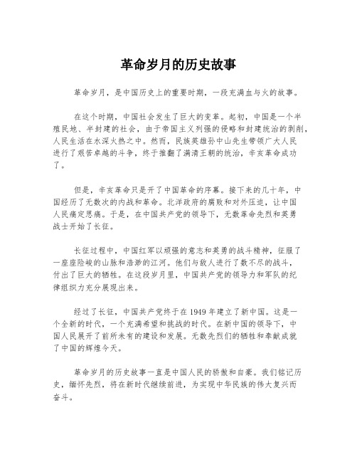 革命岁月的历史故事