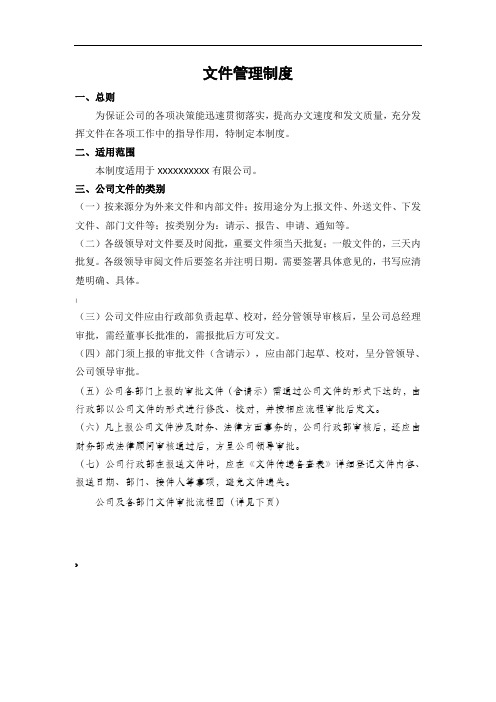 文件管理制度