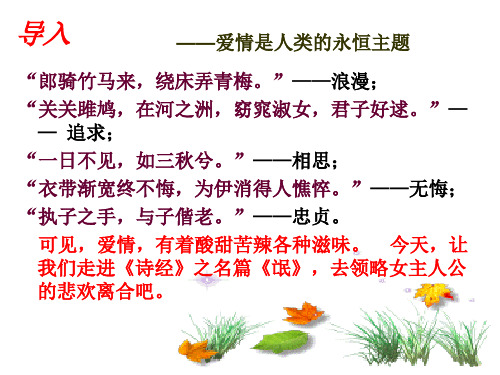 高中语文必修二4《氓》上课用