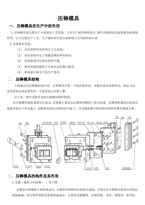 压铸模具讲解精讲