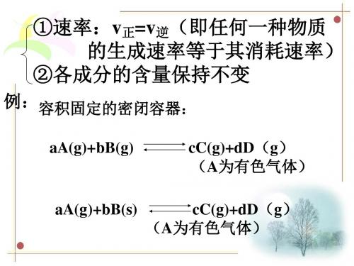 化学平衡状态判断习题课全面版