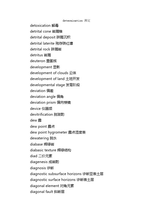 地理专业词汇英语翻译（29）_地理专业英语词汇