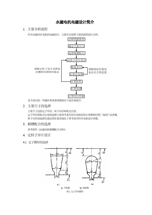 永磁电机电磁设计简介