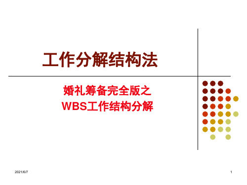 wbs工作分解结构图PPT课件