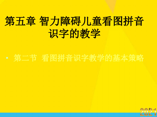 智力障碍儿童看图拼音识字的教学优秀文档