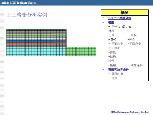 midas操作详细-土工格栅