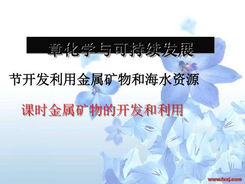 化学课件《金属矿物的开发和利用》优秀ppt1 人教课标版