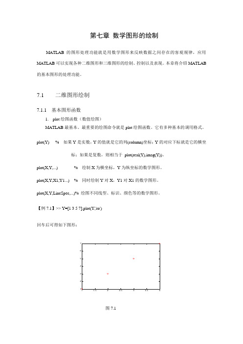 MATLAB课件 第七章 数学图形的绘制