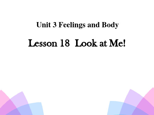 《Look at Me!》Feelings and Body PPT-冀教版三年级英语上册