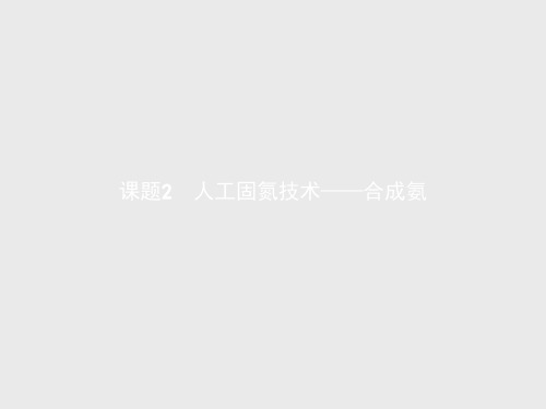 【课堂设计】高二化学人教版选修2课件1.2 人工固氮技术——合成氨