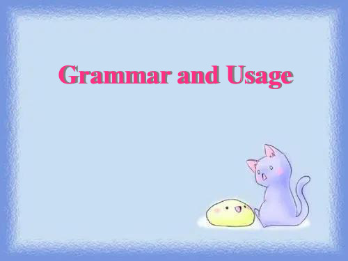 牛津高中英语模块五 Unit1 Grammar 