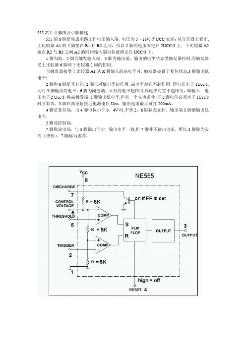 555芯片引脚图及引脚描述