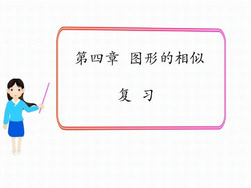 BS北师版 初三九年级数学 上册第一学期秋季 公开课教学课件 第四章 相似图形 小结与复习2