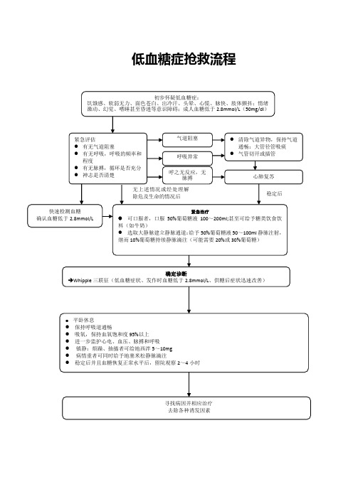 低血糖症抢救流程