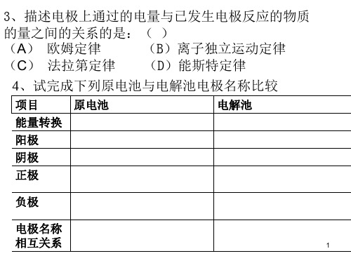 电化学习题答案