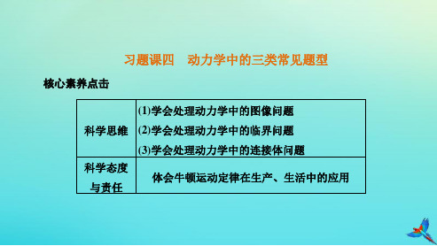 2023新教材高中物理第四章运动和力的关系习题课四动力学中的三类常见题型课件新人教版必修第一册