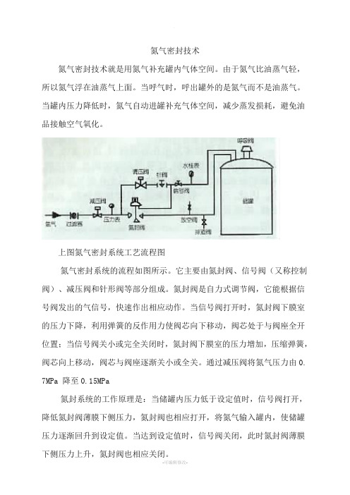 储罐氮气密封