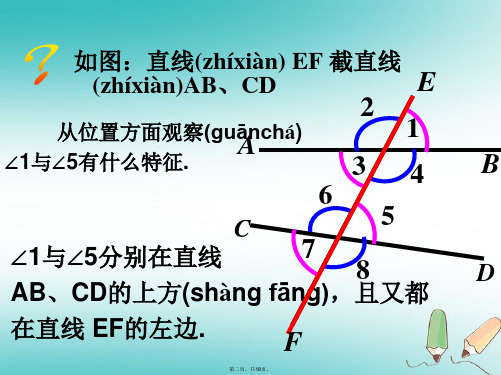 吉林省长市榆树市七年级数学上册5.1.3相交线中的角课件(新版)华东师大版