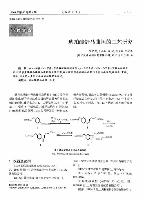 琥珀酸舒马曲坦的工艺研究