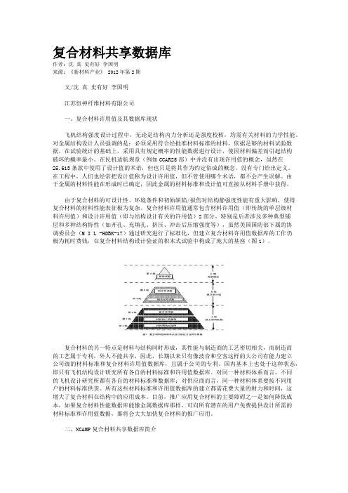 复合材料共享数据库