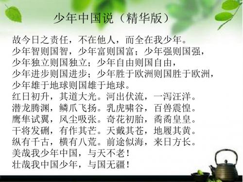 记梁任公先生的一次演讲(定)