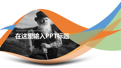 欧美精美简洁矢量静态小清新新年汇报ppt模板