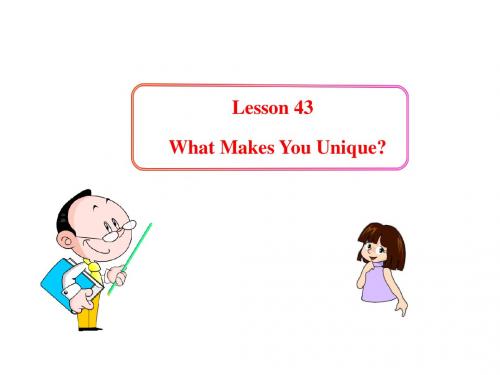 英语课件：冀教版八上 Lesson43(共15张PPT)