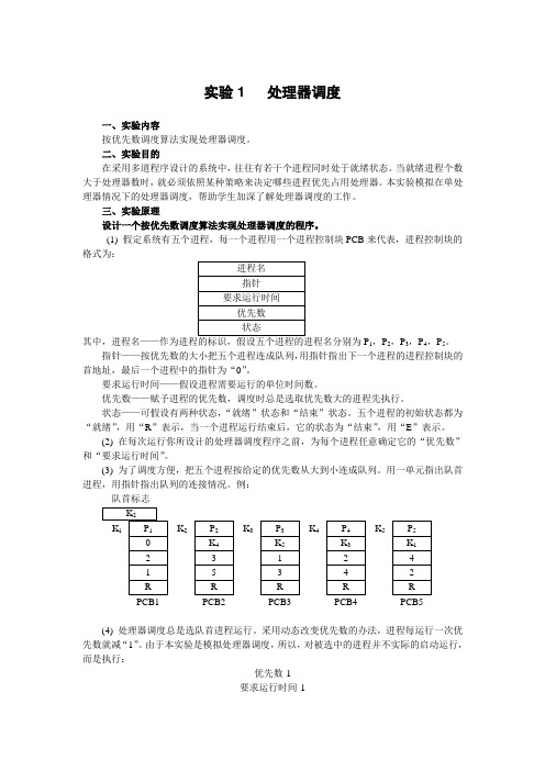 处理器调度