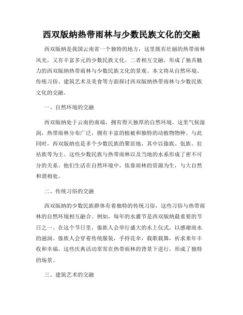 西双版纳热带雨林与少数民族文化的交融