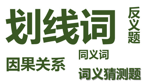 2025届高考英语阅读理解之词义猜测题解题策略及真题练习+课件