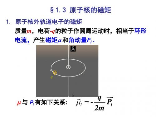 原子核的磁矩