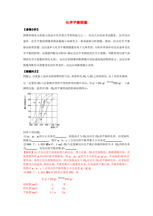 2021年高考化学一轮复习易错题化学平衡图像含解析20210112265