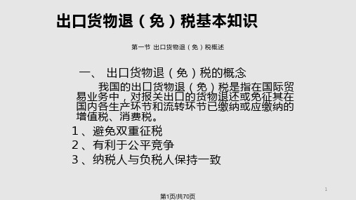 出口退税业务PPT课件