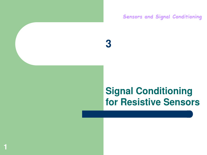 传感器英文课件第3章-signal conditioning for resistive sensors