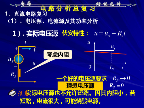 《电路》邱关源 第三版 学生电路分析总复习