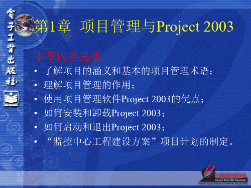 project_2003入门到精通PPT教程第1章