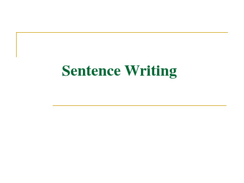 Sentence writing