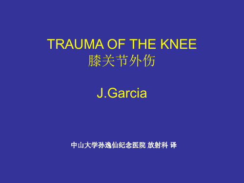 3. 膝关节外伤_Pr. J.Garcia资料