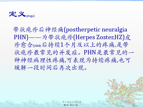 带状疱疹后神经痛课件