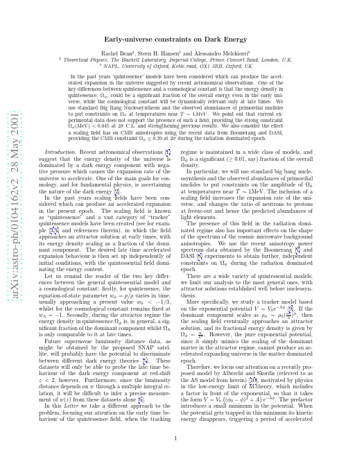 Early-universe constraints on a Primordial Scaling Field