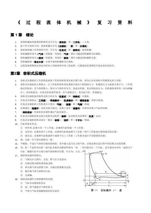 《过程流体机械》复习 