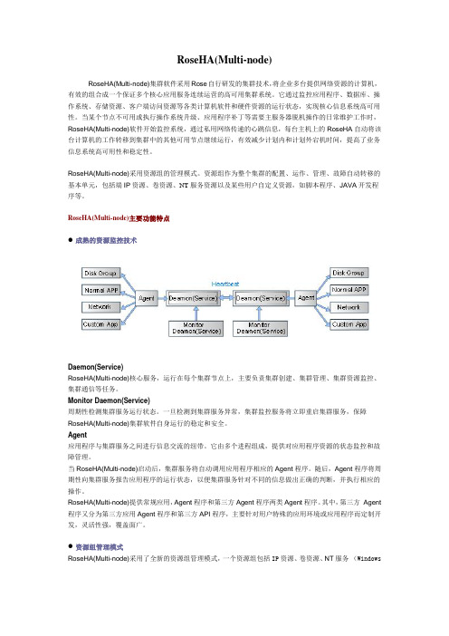 RoseHA (Multi-node)产品介绍