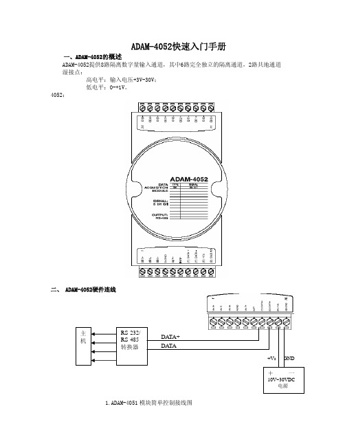 ADAM-4052快速入门手册