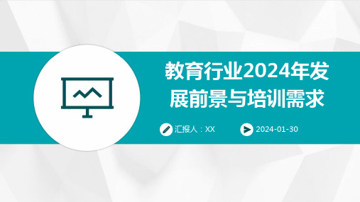 教育行业2024年发展前景与培训需求