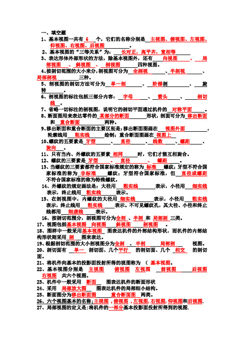 视图表达方法题库