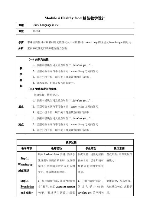 初中英语外研版七年级上册《Module 4 Unit 3 Language in use》教学设计