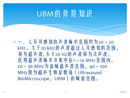 UBM检查适应症(版)