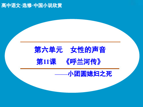 【创新设计】2014-2015学年高中语文课件：6.11 小团圆媳妇之死(人教版选修《中国小说欣赏》)