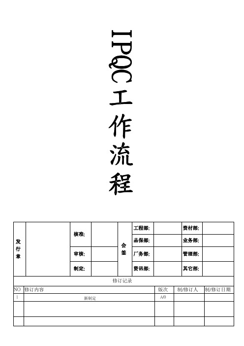 IPQC工作流程