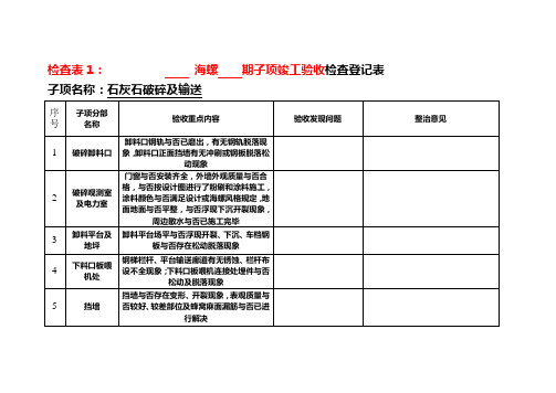 竣工验收表格样本